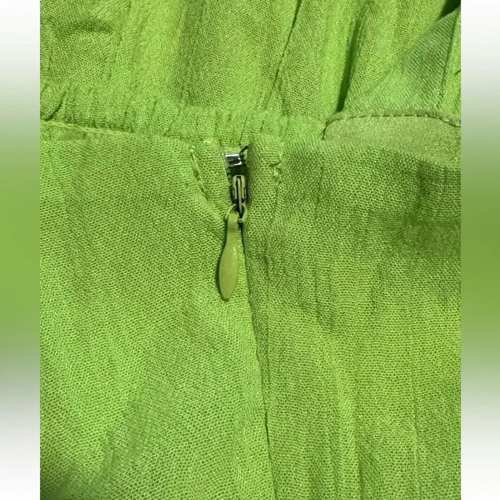 NWT Forever 21 Womens sweetheart there’s Ruffle Fit Flare Boho Dress Small neon - Picture 7 of 7